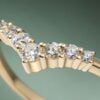 3 pieces Oval Cut Moissanite Engagement Ring Set (3)