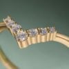 3CT Oval Cut Moissanite Classic Cluster Bridal Ring Set (4)