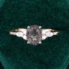 Black Rutilated Quartz With Moissanite Engagement Ring (4)