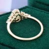 Classic Cluster Pear Shaped Opal Engagement Ring with Moissanite Accents (5)
