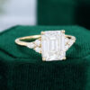 MOLLYJEWELRY Gold Moissanite Engagement Ring