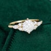 MOLLYJEWELRY Gold Moissanite Engagement Ring
