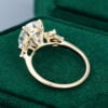 MOLLYJEWELRY Gold Moissanite Engagement Ring