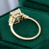 MOLLYJEWELRY Gold Moissanite Engagement Ring