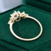 Hexagon cut Moissanite engagement ring yellow gold vintage Unique Marquise Diamond Cluster engagement ring delicate wedding Bridal ring