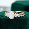 MOLLYJEWELRY Gold Moissanite Wedding Sets