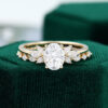 MOLLYJEWELRY Gold Moissanite Wedding Sets