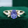 MOLLYJEWELRY Gold Tanzanite Engagement Ring