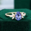 MOLLYJEWELRY Gold Tanzanite Engagement Ring