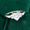 MOLLYJEWELRY Heart cut Moissanite Engagement Ring