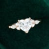 MOLLYJEWELRY Heart cut Moissanite Engagement Ring