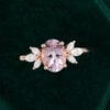 MOLLYJEWELRY Rose Gold Morganite Engagement Ring