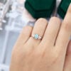 MOLLYJEWELRY Rose Gold Opal Engagement Ring