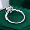 MOLLYJEWELRY White gold Moissanite Cushion Cut Engagement Ring