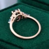 Rose Gold Alexandrite and Topaz Engagement Ring for Her