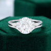 MOLLYJEWELRYUS Oval Cut Moissanite Engagement Ring Set (3)