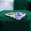MOLLYJEWELRYUS Tanzanite Gold Engagement Ring