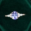 MOLLYJEWELRYUS Tanzanite Gold Engagement Ring