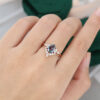 MollyjewelryUS Alexandrite Engagement Ring Set