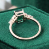 MollyjewelryUS Emerald cut Emerald Engagement Ring