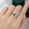 MollyjewelryUS Quartz Engagement Ring Set