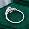MollyjewelryUS White Sapphire Engagement Ring