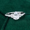 MollyjewelryUS White Sapphire Engagement Ring