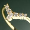 Pear Shaped Black Rutilated Quartz Classic Cluster Engagement Ring Set (7)