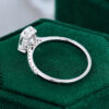White Gold Oval cut 69mm Moissanite Engagement ring