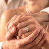 Yellow Gold Marquise Cut Moissanite Engagement Ring Set (2)