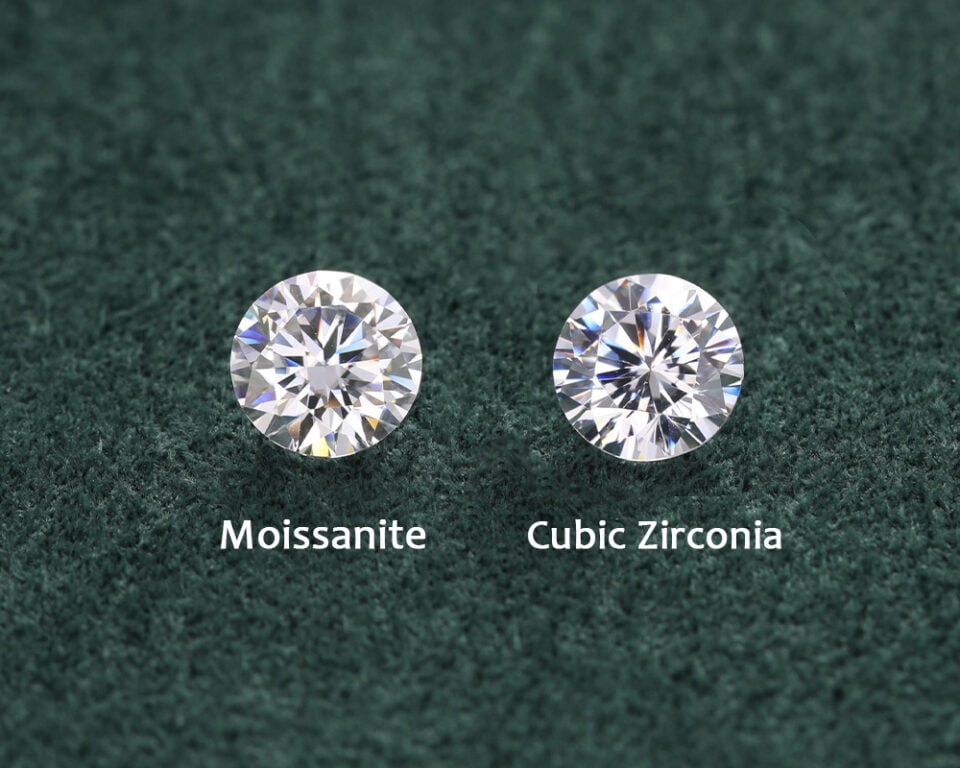 Moissanite vs Cubic Zirconia - loose stone