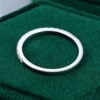 MOLLYJEWELRY White Gold Moissanite Half Eternity Wedding Band