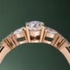 Half Carat Oval Cut Moissanite Promise Ring Dainty Engagement Ring (3)