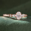 Half Carat Oval Cut Moissanite Promise Ring Dainty Engagement Ring (5)