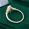 MollyJewelryUS Yellow Gold Marquise Cut Moissanite Engagement Rings