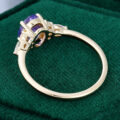 Vintage Yellow Gold Oval Tanzanite Engagement ring