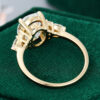 3ct Oval Moissanite Engagement Ring In Yellow Gold