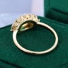 Unique Emerald Diamond Cluster Ring Victorian Style Evil Eye Ring (5)