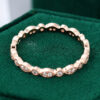Rose Gold Unique Full Eternity Wedding Band