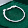White Gold Marquise Cut Dimond Curved Wedding Band
