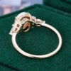 Oval Cut Natural Opal Engagement Ring Moissanite Accented Promise Ring (6)