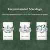 recommended stacking for D1161PE MOISSANITE PEAR-RG