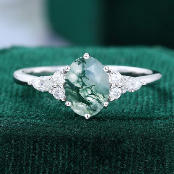 White/Pink/Yellow/Green/Black/Blue Moissanite Rings Wedding Promise Ring For Women 18k White Gold Plated 925 Sterling Silver D Color Moissanite Engagement Rings Christmas Gifts For Hers 14290224