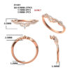 Moissanite Snowdrift Pave Curved Wedding Band Stacking Ring