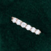 Brilliant Round Cut Moissanite Twisted Band Cable Stacking Ring