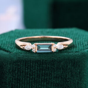 alexandrite stack ring