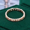 Crown Moissanite Ring Scallop Lace Design Full Eternity Band Gift For Lady