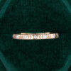 Flush Set Moissanite Textured Stacking Ring Etenity Band