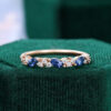 Marquise Cut Birthstone Ring For Women Half Eternity Band