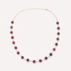 Personalized Facet Bead Birthstone Necklace Gemstone Chocker Adjustable Chain